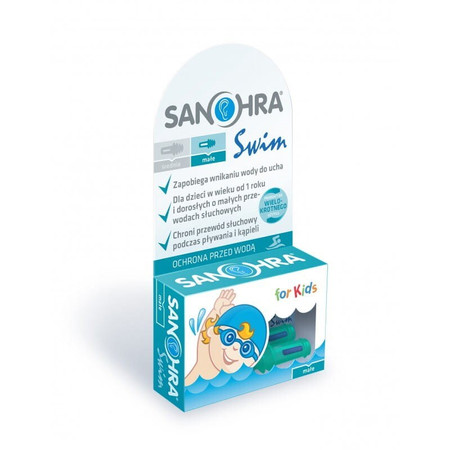 SANOHRA SWIM Zatyczki stopery do uszu dla dzieci do pływania 1 para