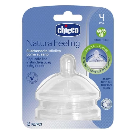 Chicco Smoczek NaturalFeeling - regulowany Smoczek antykolkowy 4m+