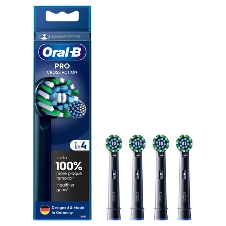 ORAL-B BRAUN KOŃCÓWKI EB50-4B CROSS ACTION BLACK 