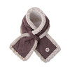 Lodger Dwuwarstwowy szaliczek z polaru wrzosowy Fleece Mauve