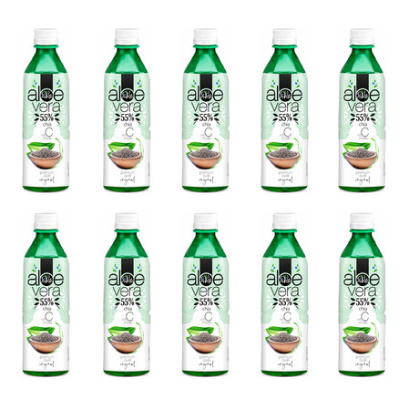 Zestaw 10x Napój aloesowy z chia 500 ml