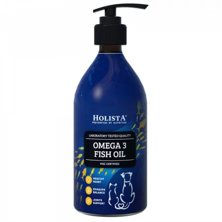 Holista Omega3 Fish Oil  Olej Z Ryb Morskich Dla Psa I Kota 500ml