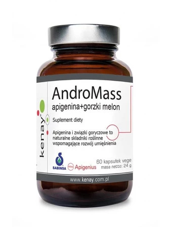 Kenay − AndroMass extreme botanical SARM, apigenina + gorzki melon − 60 kaps.