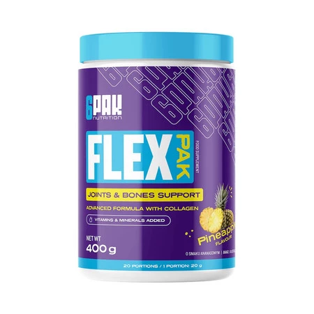 6PAK FLEX PAK odżywka na stawy 400g smak ananas
