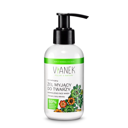 Vianek, Normalizujący żel myjący do twarzy, 150 ml