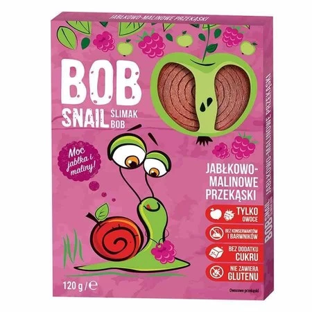 Bob Snail − Przekąska jabłkowo-malinowa − 120 g