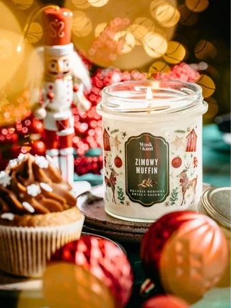 Woskiknot świeca sojowa Zimowy Muffin 300ml