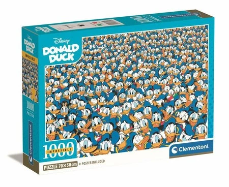 Clementoni Puzzle 1000el Compact Impossible Donald Duck 39799