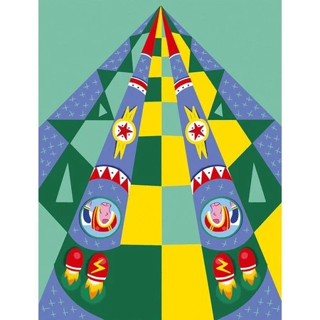 Janod Zestaw kreatywny Papierowe samoloty z wyrzutnią 6+