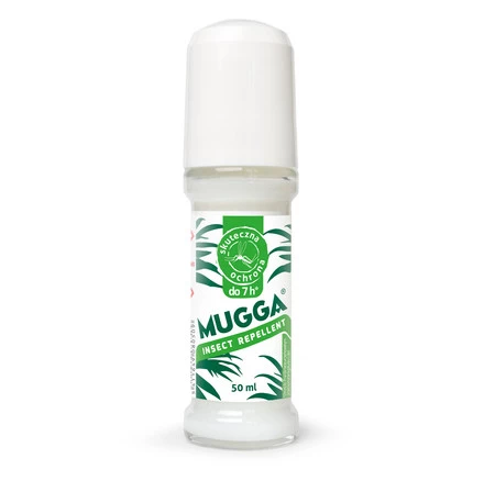 Mugga Roll-On w kulce 20% DEET chroni przed ukąszeniami komarów, meszek, kleszczy 50 ml
