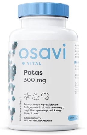 OSAVI Potas - Cytrynian Potasu 100 mg - 180 kaps.