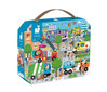 Janod Puzzle w walizce Miasto 36 elementów 4+ Made in France
