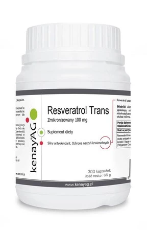 Zmikronizowany Resveratrol 100 mg (300 kaps.)