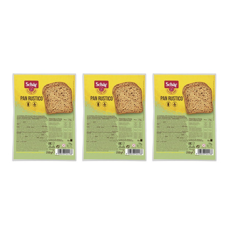 Zestaw: 3x Schar − Pan Rustico, chleb wiejski bezgl. − 250 g