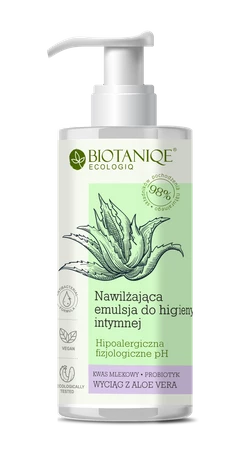 Biotaniqe, ECOLOGIQ,  Nawilżający Emulsja do Higieny Intymnej, 300 ml