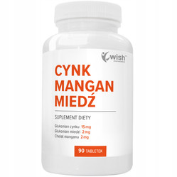 Wish Cynk Mangan Miedź 90 tabl.