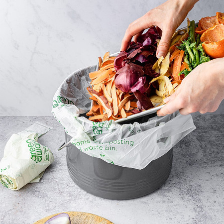 GreenAware, Kompostowalne reklamówki wielokrotnego użytku 30 L, 10 szt.