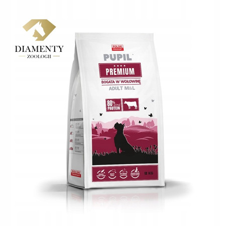 Pupil Premium Medium&Large bogata w wołowinę - karma sucha dla psa - 12kg