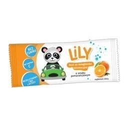 LILY − Lizak na dolegliwości lokomocyjne o smaku pomarańczowym − 1 szt.