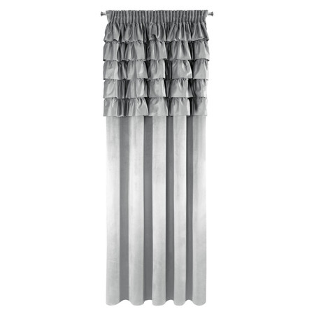 ZASŁONA GOTOWA AURA NA TAŚMIE 140 X 270 CM SREBRNY