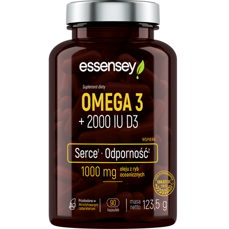 ESSENSEY OMEGA 3 + 2000 IU D3 90 kaps