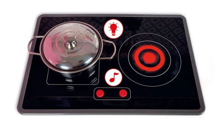 Janod Duża kuchnia drewniana z dźwiękiem i 6 akcesoriami Candy Chic