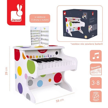 Janod Elektroniczne pianino Confetti
