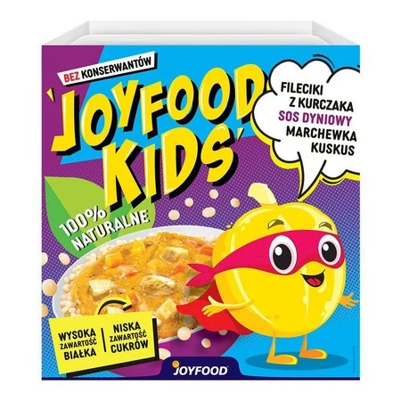 Fileciki z kurczaka + sos dyniowy + marchewka + kuskus 260 g