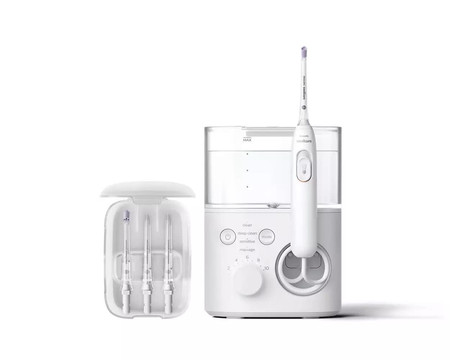 SONICARE IRYGATOR POWER FLOSSER 7000 WHITE HX3911/40 STACJONARNY (4 programy, 10 poz.intens, 4x końcówka, stacja magnetyczna, futerał na końcówki)
