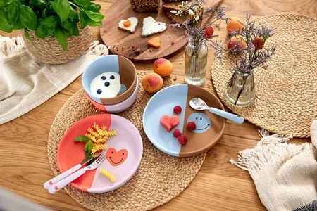 Lassig Talerzyk silikonowy dla dzieci Happy Rascals Heart lavender