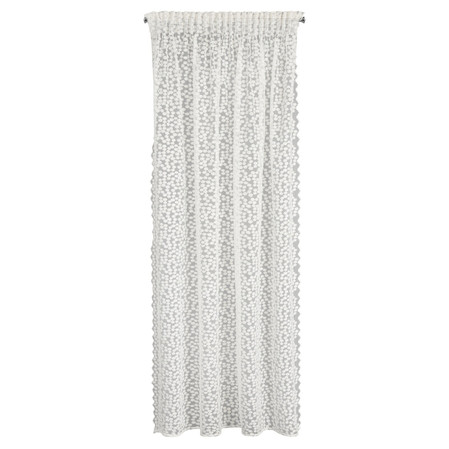 FIRANA GOTOWA DAISY NA TAŚMIE 130 X 270 CM BIAŁY