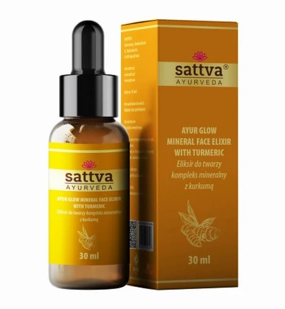Sattva Serum-eliksir do twarzy Kompleks mineralny z kurkumą 30mlKOMPLEKS MINERALNY Z KURKUMĄ 30ml
