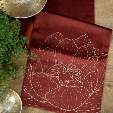 OBRUS BLINK 13 35 X 180 CM CEGLASTY