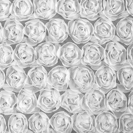 ZASŁONA GOTOWA ROSES 1 140 X 250 CM BIAŁY