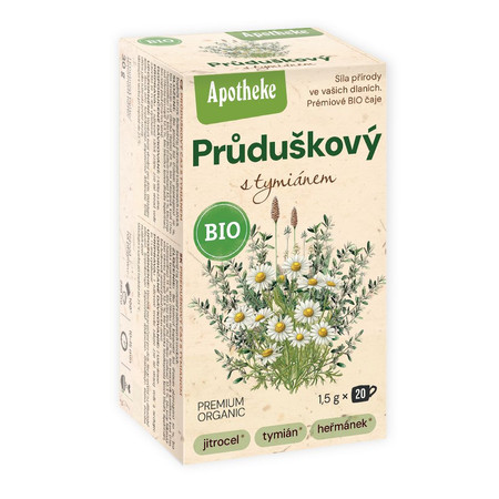 APOTHEKE HERBATKA NA OSKRZELA Z TYMIANKIEM BIO (20 x 1,5 g) 30 g