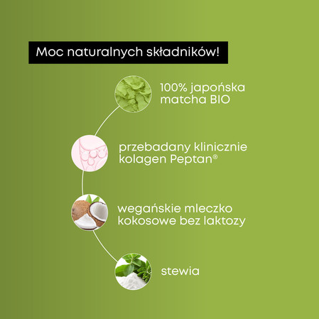 SUPERSONIC Matcha Latte Collagen 280g (20 porcji)