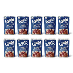 Zestaw 10x WOW CAT Senior Wild Kaninchen - dziczyzna z królikiem dla kota seniora 125g