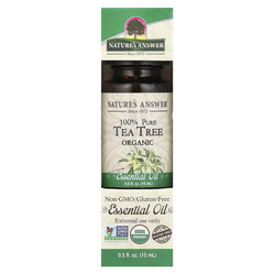 NATURE'S ANSWER 100% Pure Tea Tree Organic Essential Oil - Olejek z drzewa herbacianego (15 ml)