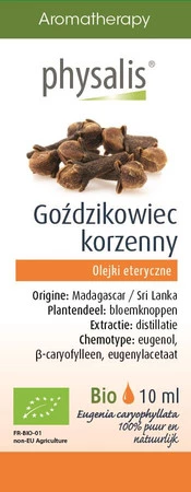 Physalis − Goździkowiec korzenny, olejek eteryczny BIO − 10 ml