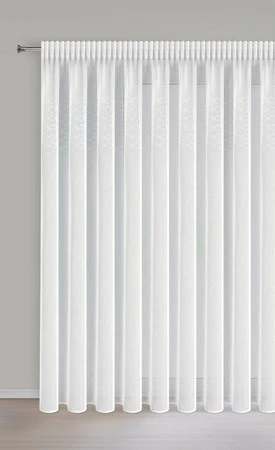 FIRANA GOTOWA KLEO NA TAŚMIE 345 X 260 CM BIAŁY