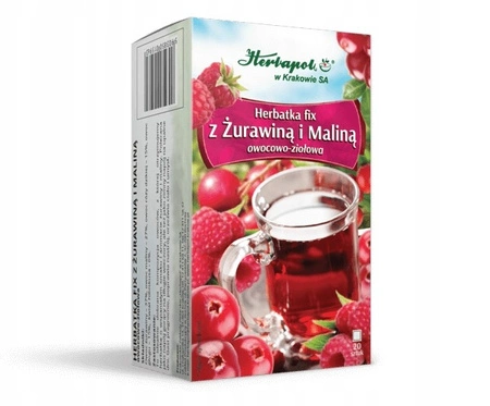 Herbapol – Herbatka fix z Żurawiną i Maliną, saszetki – 2 g x 20