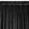 ZASŁONA GOTOWA D91 ROSA NA TAŚMIE 140 X 270 CM CZARNY