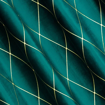 ZASŁONA DEKORACYJNA PIERRE CARDIN MARGO 140 X 250 CM TURKUSOWY