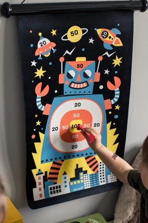 Janod Magnetyczna gra w rzutki Roboty