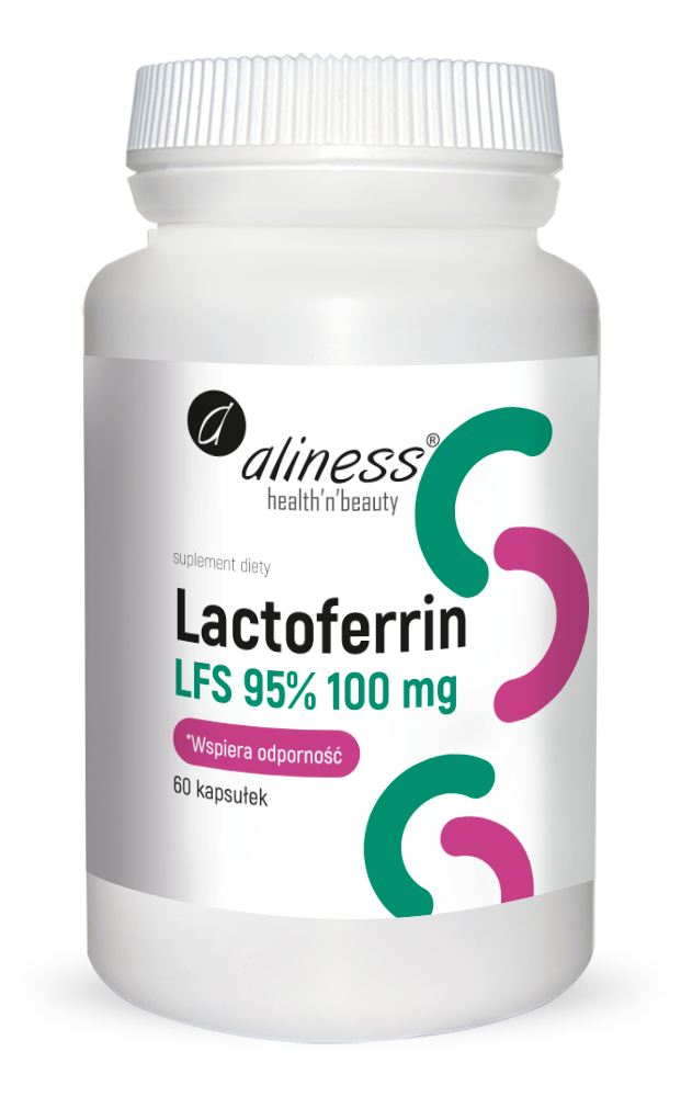 Aliness Lactoferrin LFS 95% 100 mg x 60 kaps - Nabea.pl