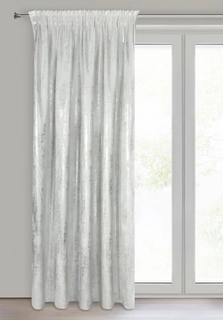 ZASŁONA GOTOWA RENIA NA TAŚMIE 140 X 270 CM BIAŁY