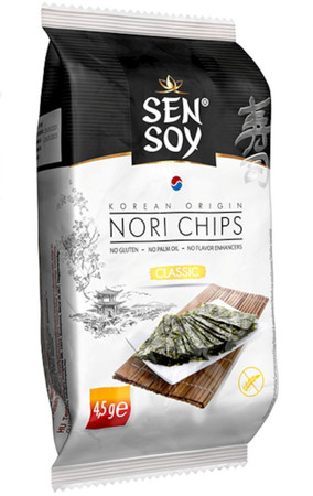 CHIPSY NORI KLASYCZNE BEZGLUTENOWE 4,5 g - SEN SOY