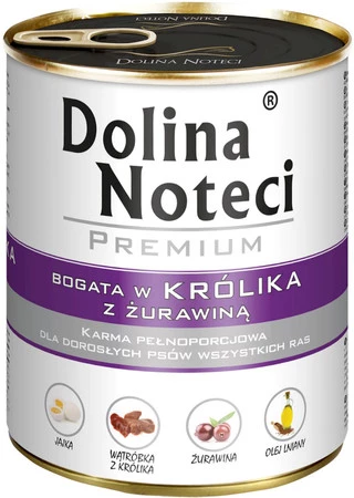 DOLINA NOTECI PREMIUM Królik z Żurawiną 800g