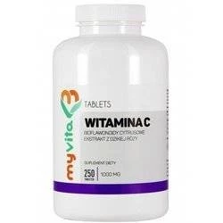 MyVita - Witamina C 1000 mg (biofl. + róża) - 250 tabl.