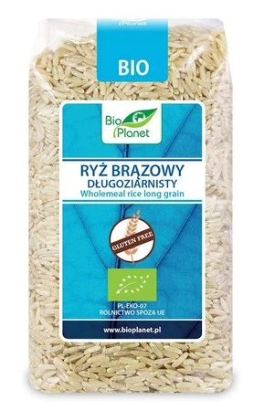 BIO PLANET Ryż brązowy długoziarnisty BIO 500